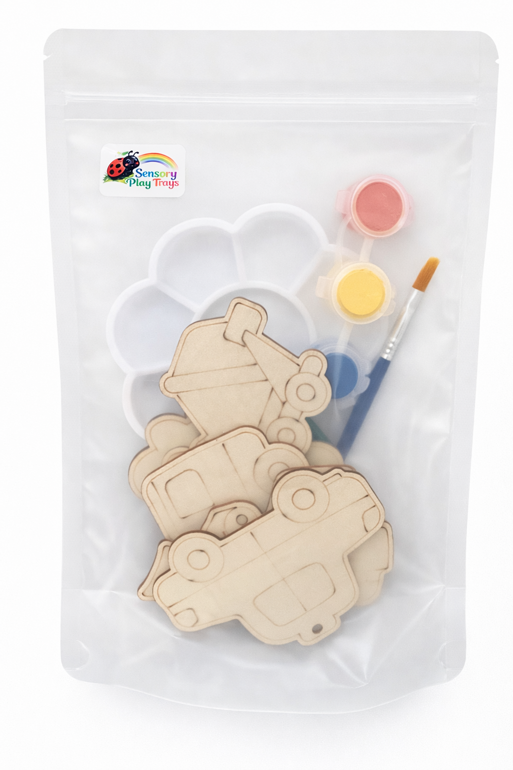 Wooden Vehicles Paint Kit