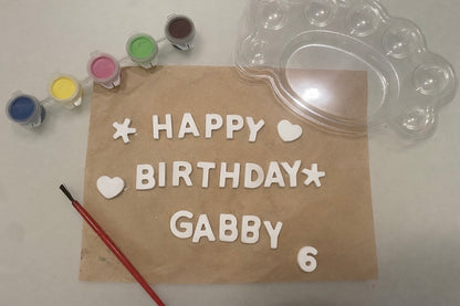 Personalised ‘Happy Birthday’ Paint Kit