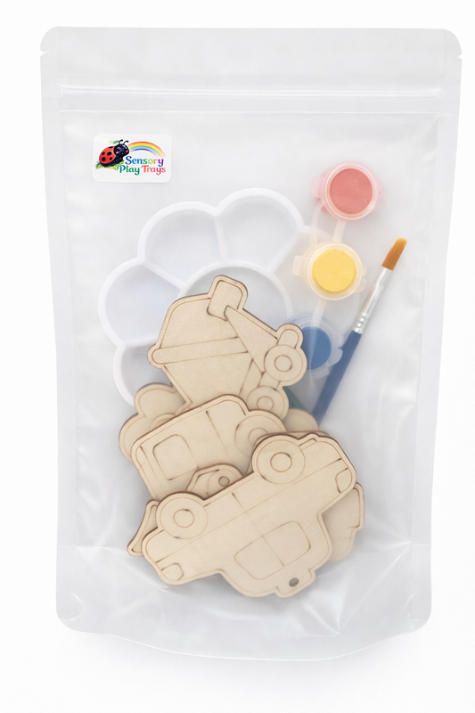 Wooden Vehicles Paint Kit