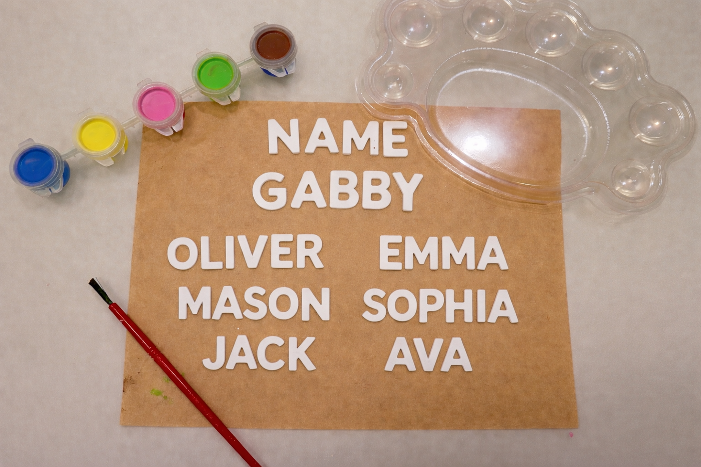 Personalised ‘name’ paint kit