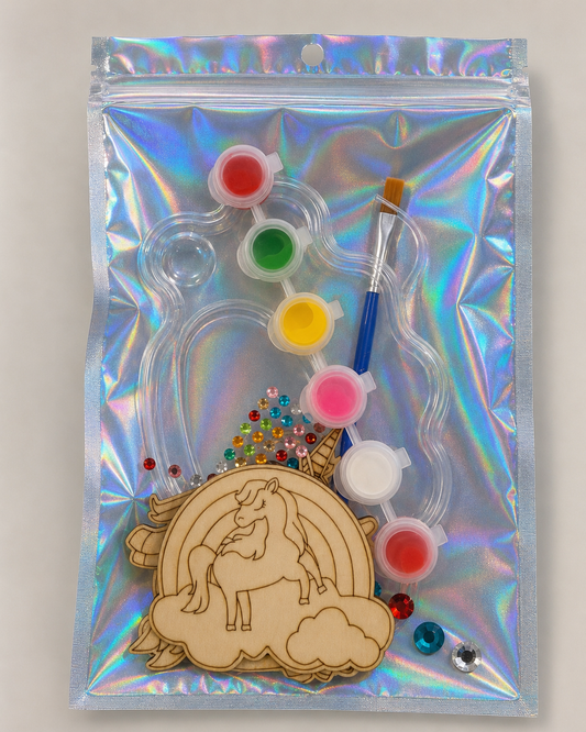 Wooden Unicorn paint kit