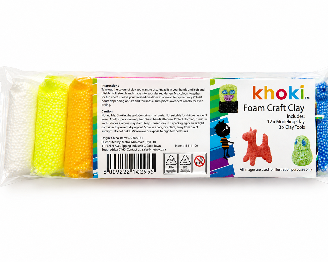 KHOKI Art + craft foam modelling craft clay