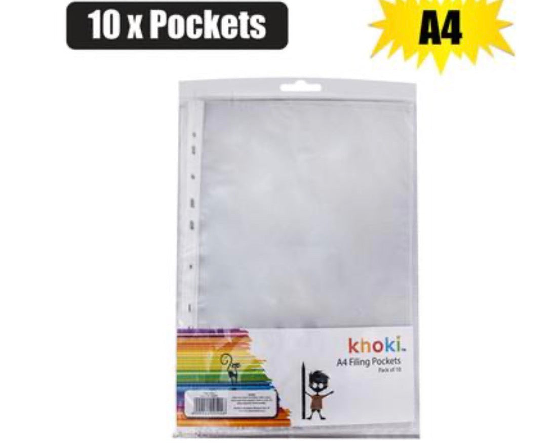 KHOKI File display pockets PL A4 - 10 x pockets