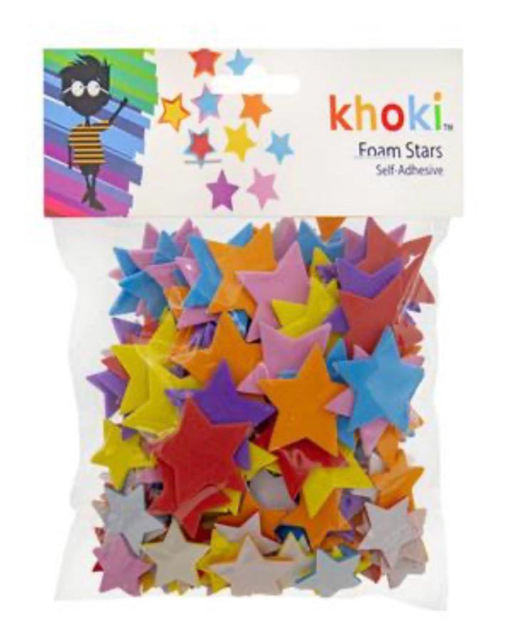 KHOKI Art + craft foam assorted accessory - star