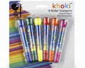 KHOKI Art + craft felt-tip pens roller stamp - 6 piece