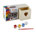 Khoki Paint Your Own Keepsake Box with paints and brush